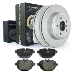 NB PARTS Disques de frein + Tampons de frein Premium Gold Edition arrière