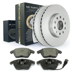 NB PARTS Disques de frein + pads de frein Premium Gold Edition Front