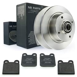 NB PARTS Disques de frein + plaquettes de frein avant