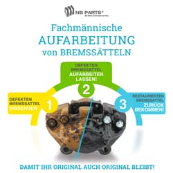 Aufarbeitung Bremssattel Vorderachse