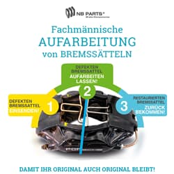 Aufarbeitung Bremssattel Vorderachse