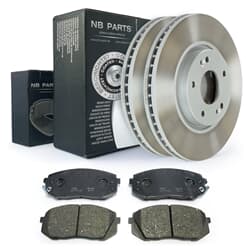 NB PARTS Féktárcsák + fékbetétek elöl