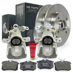 NB PARTS Féktárcsák + fékbetétek + hátsó féknyergek