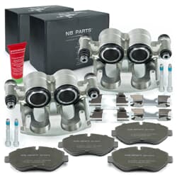 NB PARTS Etriers de frein avant + plaquettes de frein