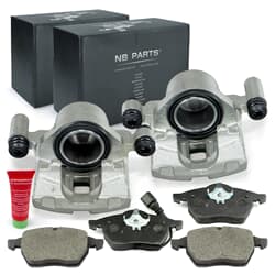NB PARTS Etriers de frein avant + plaquettes de frein