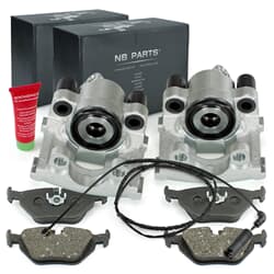 NB PARTS Etriers de frein + plaquettes de frein + contact d'avertissement arrière