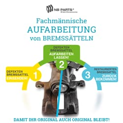 Aufarbeitung Bremssattel Hinterachse