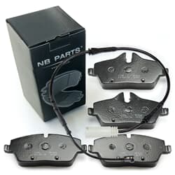 NB PARTS Bremsbeläge + Warnkontakt vorne