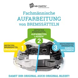Aufarbeitung Bremssattel Vorderachse