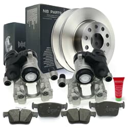 NB PARTS Dischi freno + pastiglie freno + pinze freno posteriori