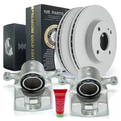 Disco di freno per ricambi NB + Callipers Brake Premium Gold Edition Front