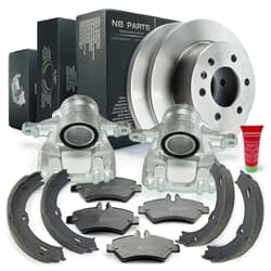 NB PARTS Dischi freno + pastiglie freno + pinze freno + ganasce lato ruota