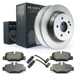 NB PARTS Dischi freno + pastiglie freno + contatti di segnalazione posteriori