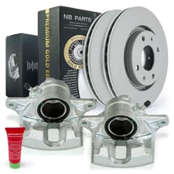 NB PARTS Bremsscheiben + Bremssättel Premium Gold Edition vorne