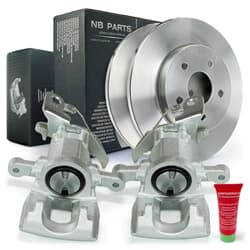 NB PARTS Bremsscheiben + Bremssättel hinten rechts