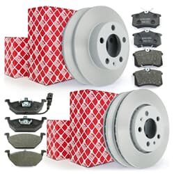 FEBI BILSTEIN Bremseskiver + bremseklosser foran + bak
