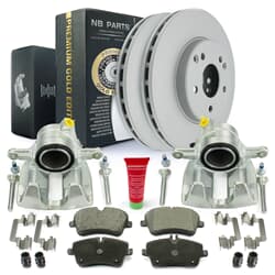 NB PARTS Bremsscheiben + Bremsbeläge + Bremssättel Premium Gold Edition vorne