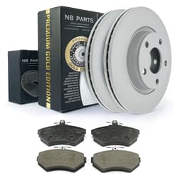 Disco di freno per ricambi NB + pastiglie dei freni Premium Gold Edition Front