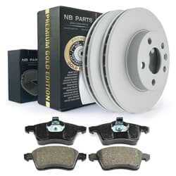 Disco di freno per ricambi NB + pastiglie dei freni Premium Gold Edition Front