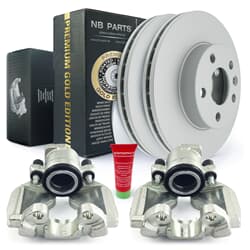 NB PARTS Brake Discs + Brake Callipers Premium Gold Edition Front