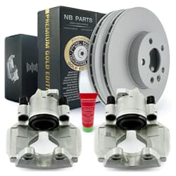 Disco di freno per ricambi NB + Callipers Brake Premium Gold Edition Front