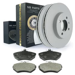 Disco di freno per ricambi NB + pastiglie dei freni Premium Gold Edition Front