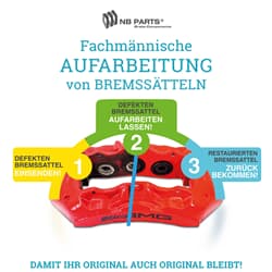 Aufarbeitung Bremssattel Vorderachse