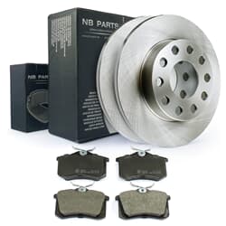 NB PARTS Bakre bromsskivor + bromsbelägg NB PARTS Bakre bromsskivor + bromsbelägg