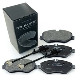 NB PARTS Bremsbeläge + Warnkontakt vorne