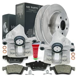 NB PARTS Dischi freno + pastiglie freno + pinze freno posteriori