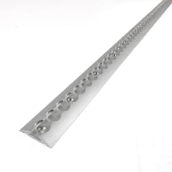 NB PARTS surrende skinne halvsirkelformet 3000 mm anodisert for vegg- og gulvmontering