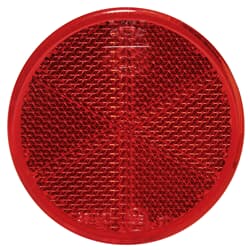 ASPÖCK Runder Reflektor Rot 60mm selbstklebend