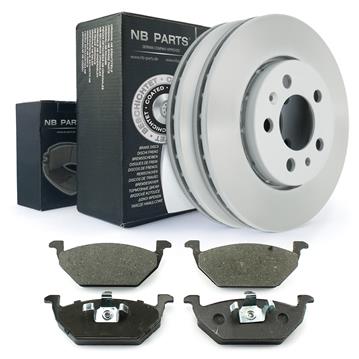 Bremsscheiben Ø256 mm Vorne BELÜFTET + Bremsbeläge