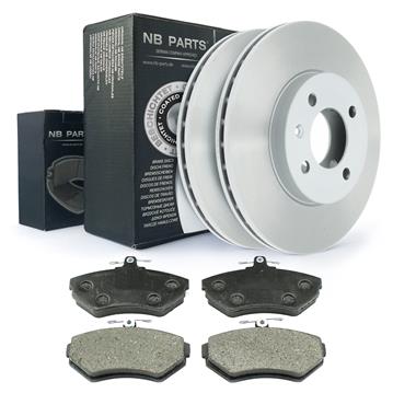 Bremsen-set Vorne Bremsscheiben + Bremsbeläge Ø256 Belüftet Bremsklötze VA Kit