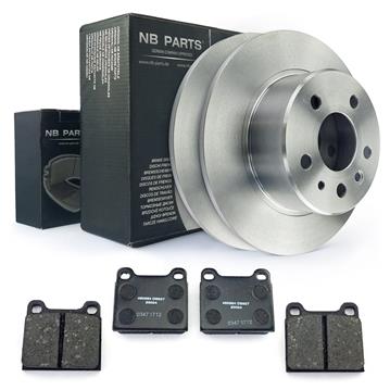 Bremsen-set Hinten Bremsscheiben + Bremsbeläge Ø 279mm Voll Bremsklötze HA Kit