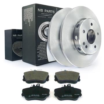 Bremsen-set Vorne Bremsscheiben + Bremsbel&#228;ge &#216; 284mm Voll Bremskl&#246;tze VA Kit