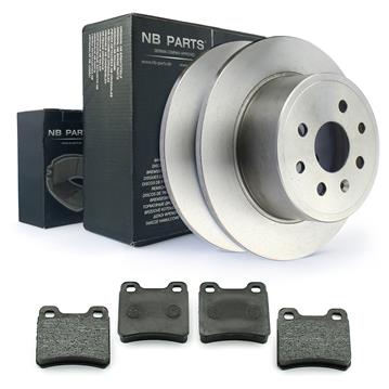 Bremsen Set Opel Vectra Calibra Hinten Bremsscheiben + Bremsbeläge Ø 270mm Voll