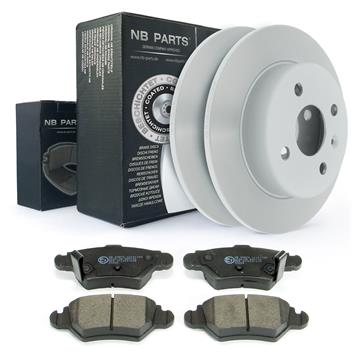 BREMSSCHEIBEN Ø 240 mm  HINTEN VOLL + BREMSBELÄGE