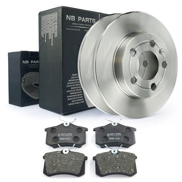 BREMSSCHEIBEN Ø239 VOLL + BREMSBELÄGE HINTEN