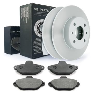 BREMSSCHEIBEN Ø 240,5 mm VOLL VORNE + BREMSBELÄGE