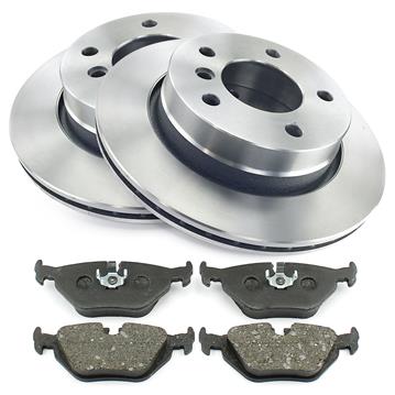 MEYLE BREMSSCHEIBEN + BELÄGE VORNE+HINTEN Passend Für BMW 3er E46 Nur 316i 318i