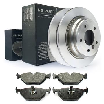 BREMSSCHEIBEN Ø298 VOLL + BREMSBELÄGE HINTEN