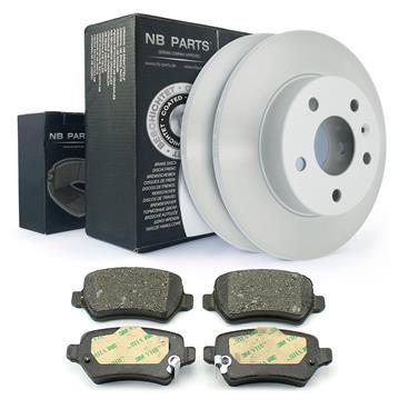 BREMSSCHEIBEN Ø264 VOLL + BREMSBELÄGE HINTEN SYSTEM LUCAS