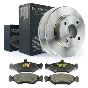 BREMSSCHEIBEN Ø 240 mm VOLL VORNE+ BREMSBELÄGE
