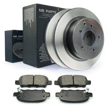 BREMSSCHEIBEN Satz  Ø292 VOLL + BREMSBELÄGE HINTEN