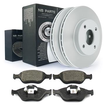 BREMSSCHEIBEN Ø 258 mm BELÜFTET VORNE + BREMSBELÄGE