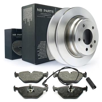 Bremsscheiben + beläge komplett hinten mit Warnkontakt