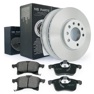 BREMSSCHEIBEN Ø280 BELÜFTET + BREMSBELÄGE VORNE