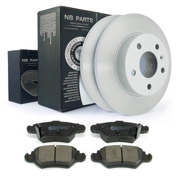 BREMSSCHEIBEN + BREMSBELÄGE HINTEN