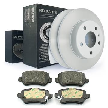 BREMSSCHEIBEN + BREMSBELÄGE HINTEN